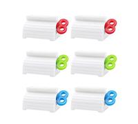 MoHern Toothpaste Squeezer, 6 Pcs Toothpaste Tube Squeezers, Multi-Purpose Toothpaste Dispenser, Rolling Toothpaste Holder Stand by