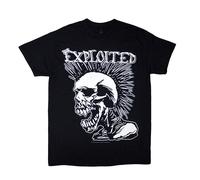 Mohican Skull T-Shirt The Exploited Black M