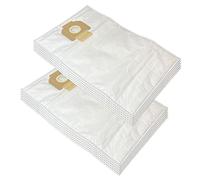 MohMus 10 Premium Microfiber Vacuum Cleaner Dust Bags For Bosch Gas 15-20 Serie | GAS 20 L SFC Professional | Compatible with Bosch 2605411229 | 10 Pieces | With Dust Closure Tab