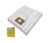 MohMus SET 10 Air Fresheners + 10 Microfiber Vacuum Cleaner Dust Bags For NUMATIC CVC370-2 Charles, NV 300, HZQ-250, NX 370, HHR-200, NVQ 380, NQS 350 B, RSV-200M