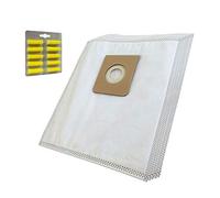 MohMus SET 10 Air Fresheners + 10 Vacuum Cleaner Dust Bags For NILFISK GM 300 Spring, GM 310, GM310, GM 310 Spring, GM 320 Spring, GM 330 Spring, GM 400 bis 499, GM 400 Time