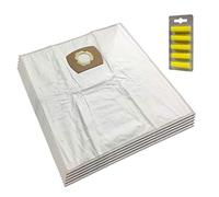 MohMus SET 5 Air Fresheners + 5 Microfiber Vacuum Cleaner Dust Bags For Kärcher A2224 pt, A2231 pt, A2231pt, A2234 pt, A2234pt, A2236 X pt, A2251 Me, A2251Me, A2254 Me, A2254Me
