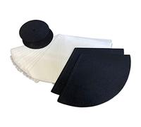 MohMus Vacuum Cleaner Filter Set suitable for Filterqueen Majestic Queen 360-12x conical filters + 2x activated carbon filters + 2x motor protection filters