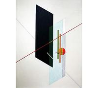Moholy-Nagy A IX Constructivist Abstract Painting Large Wall Art Print Canvas Premium Mural