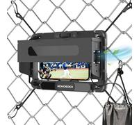 MOHOSOKO Phone Fence Mount with Shade & Cooling Fan - Foldable Game Changer Mounting Kit for iPhone, All-in-One Streaming Kit for Baseball Recording