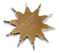 Mohs Hardness Test Kit, 1-10 Scale Tester Pen, Mohs Hardness Picks with Gold Ten-Pointed Star Design, Quick Testing and Easy To Operate for Gem Jade Jewelry Rock and Mineral Testing