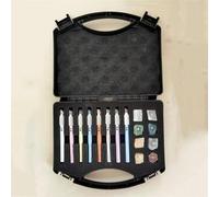 Mohs Hardness Test Kit, Scratch Tester Hardness Test Pen, 2-9 Scratch Tester, with Storage Box and Testing Aids, for Mineral, Gemstone, Glass Hardness Testing.