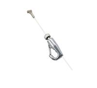 MOHUIED Adjustable Picture Hanging Wire 2-10pcs T-Shaped Nylon Rope Kit with Adjustable Screw Hook Loop Invisible Transparent Wire Clip Picture Frame Suspension System(S-Head sailorl Hook,0.5M_10PCS)