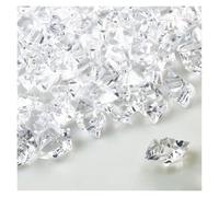 MOHUIED Fish Tank Gravel Stones 100/200pcs Crystal Transparent Fake Crushed Ice Stones Party Wedding Decorations Vase Filler Decoration Crafts Home(Clear,200pcs)