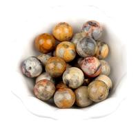 MOHUIED Fish Tank Gravel Stones 16mm Stone Agate Gemstone Polished Sphere Reiki Healing Crystal Rocks Ball Mineral Collection Decoration(Color 24,1pc)