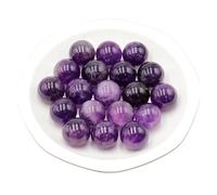 MOHUIED Fish Tank Gravel Stones 16mm Stone Agate Gemstone Polished Sphere Reiki Healing Crystal Rocks Ball Mineral Collection Decoration(Color 4,5pcs)