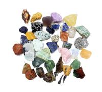 MOHUIED Fish Tank Gravel Stones Amethyst Crystal Raw Stone Quartz Irregular Ore Mineral Specimen Energy Aquarium Decoration Home Decor Gift(Random color,45-55g)