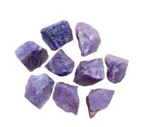 MOHUIED Fish Tank Gravel Stones Amethyst Crystal Raw Stone Quartz Irregular Ore Mineral Specimen Energy Aquarium Decoration Home Decor Gift(Color 3,45-55g)
