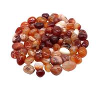 MOHUIED Fish Tank Gravel Stones Fish Tank Gravel Stones Fire Agate Tumbled Stone Bulk Energy Crystal Gemstone Mineral Reiki Gems Aquarium Home Decor(Color 28,50g)