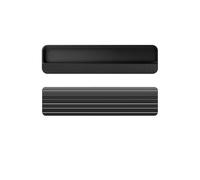MOHUIED Recessed Handle Closet Door, Cabinet, Drawer Invisible Handle Slotting Embedded Grooving Hidden Push Pull Shift Door(Dumb Black 200mm)