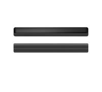 MOHUIED Recessed Handle Closet Door, Cabinet, Drawer Invisible Handle Slotting Embedded Grooving Hidden Push Pull Shift Door(Dumb Black 400mm)