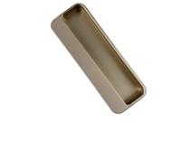 MOHUIED Recessed Handle Simple Embedded Wardrobe, Handle Cabinet Sliding Hidden Folding(Gold 140mm)