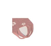 MOHUIED Sweet Flower Knitted Hollow Tote Bag Large Capacity Shopping Bag Ladies Simple Retro Shoulder Bag Handbag for Women for Women(Pink)
