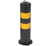 MOHUIED Warning Post Barricades Parking Barrier Traffic Cone Driveway Stainless Steel Construction Cones Safety Bollard Parking Barriers