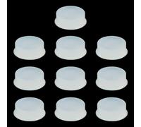 Moicstiy 10 Pcs Silicone Flute Plugs, 7mm Flute Key Cover, Flute Hole Plug for Open Hole Flutes