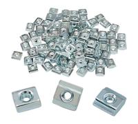 Moicstiy 100 Pcs 2020 Series M3 Sliding T Nuts, Metric M3 Thread Slide in T-Nut with 6mm T-Slot for 20x20 Aluminum Extrusion CNC Router Build Rail & 3D Printer Frame Assembly