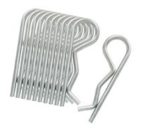Moicstiy 15Pcs M3x60 mm R Clips, Stainless Steel Hitch Pins Clip, Retaining Cotter Pins Wire Hair Pins for Trailer Pin Clips Lock (Silver)