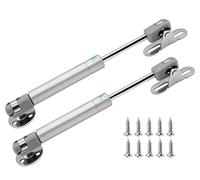 Moicstiy 2Pcs 6 Inch Gas Struts, 30N/ 6.7lb Safety Lift Support Cabinet Hinge Gas Spring Soft Open Lid Hinge for Kitchen, Shocks, Cupboard