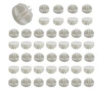 Moicstiy XLEI23011304 50Pcs Plastic Wire Cube Connectors (White), 8 Slots, Compatible with Modular Closet Storage Organizer and Wire Shelving