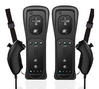 MOICUCU Wii Remote Controller mit Motion Plus und Nunchuck,Wireless Wii Fernbedienung Wii Remote Plus Controller mit Nunchuck mit Silikonhülle Handschlaufe für Wii/Wii u Controller