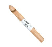 MOIDHSAG Beech Wood Crochet Hook Small Crochet Needle 30mm 35mm Thick Crochet Needle For Weaving Bag Sock Yarn Craft