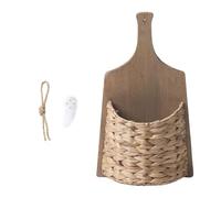 MOIDHSAG Handwoven Rattan Wall Basket For Plant Display Home Storage Organiser Decorative Flower Holder Kitchen Spices Holder
