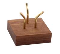 MOIDHSAG Wood Display Base For Gemstones Artistic Fossils Rock Collection Geodes Holder Mineral Stand Home Decoration