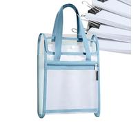 Moidure Transparent Vertical File Storage Bag | A4 Folder with 13 Grids Test Paper Organization for Workplace, Shelf, Drawer, Home, Classroom