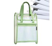 Moidure Transparent Vertical File Storage Bag | A4 Folder with 13 Grids Test Paper Organization for Workplace, Shelf, Drawer, Home, Classroom