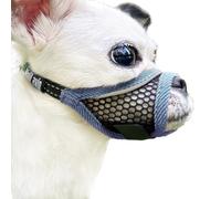 MoiiLavin - Dog Muzzle for Small Medium Dogs Breathable Adjustable Soft Air Mesh Muzzle for Vet Visits Prevent Biting Fierce Barking Chihuahua Teddy Poodle