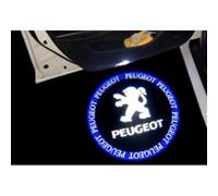 MOIKOTLR 2Pcs Car Welcome Door Light, for Peugeot 408 508 RCZ 308CC 3008 Car Doors Decoration Light Car Badges Projector Lights Car Accessories