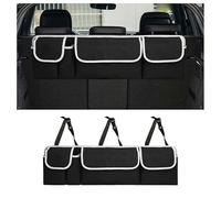 MOIKOTLR Car Boot Organiser, for Suzuki Celerio (2015-2018) Waterproof Super Capacity with Enhanced Magic-Stick Collapsible Multi-Compartment,Hanging Organizer