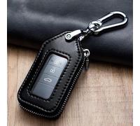 MOIKOTLR Car Key Cover,for MG MGS5 EV /2025 Leather Car Key Fob Case Holder Multi-Functional Zipper Key Case Holder,Men and Women Pocket Key Chain Purse