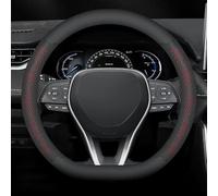 MOIKOTLR Car Steering Wheel Covers, for Toyota Rav4 2019-2024 Car Steering Wheel Warmer Hand Warming Protector Fits Anti-slip, Breathable Thin Soft,D