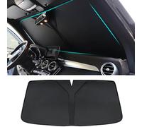 MOIKOTLR Car Windscreen Sun Shade, for Renault Zoe 2019-2022 2023 Foldable Car Front Windscreen Sun Shade UV Protector Windscreen Sunshade Cover Car Accessories