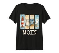 Moin Lighthouse Seal Beach Chair Seagull Premium T-Shirt