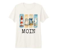 Moin Lighthouse Seal Beach Chair Seagull Premium T-Shirt