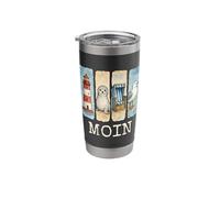 Moin Lighthouse Seal Beach Chair Seagull Stainless Steel Insulated Tumbler