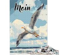 Moin Moewe Seagull Puzzles 1000 Piece Jigsaws for Adults Learning Educational Toys Family Games Festival Birthday Gifts 1000pcs (75x50cm)