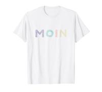 Moin North Sea Sylt Fehmarn Hamburg Hanseaten Value Graphic T-Shirt, Men, White, L
