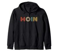 MOIN RETRO Vintage for All North German Saying Zip Hoodie