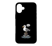 Moin Seagull North Sea Coast Waves Home Feel Case for iPhone 16 Plus