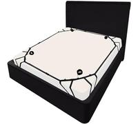 Moinha Sex Bondage BDSM Kit Bed Restraints Set, Super Easy Install Sex Rope Adjustable Straps, Sex Toys with Handcuffs Ankle Cuff for Adults Women Couples Game Pleasure