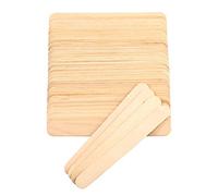 moinkerin 100 Pcs Disposable Wooden Waxing Spatulas Wax Applicator Sticks for Hair Removal, Round Ended