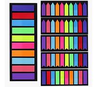 moinkerin 1200 Pcs Sticky Notes Flags, 10 Color Index Tabs Index Flag Bright Colors Page Index Stickers Translucent Page Makers for Page Bookmarks